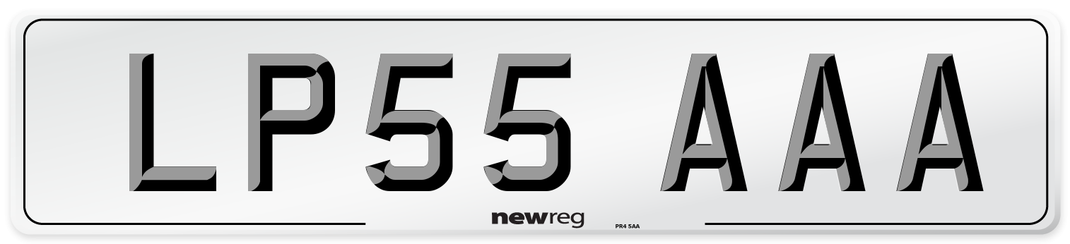 LP55 AAA Number Plate from New Reg
